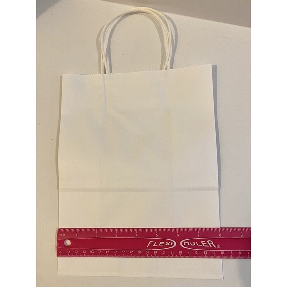 BagDream Paper Gift Bags with Handles ~ 8x4.25x10.5 ~ White ~ 18 Count - Picture 4 of 12